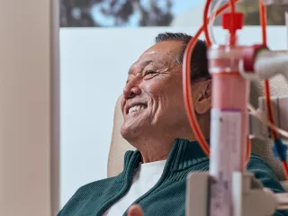 Patient receiving HD treatment